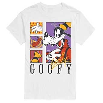 Men's Disney's Goofy Retro Grid Graphic Tee