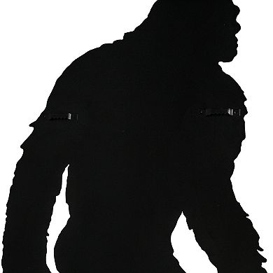 Black Metal Laser Cut Bigfoot Walking Wall Sculpture Home Decor Sasquatch Art