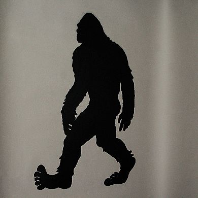 Black Metal Laser Cut Bigfoot Walking Wall Sculpture Home Decor Sasquatch Art