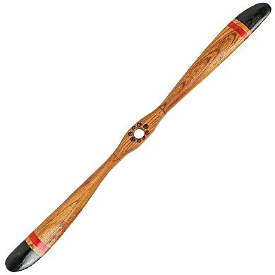 36 Inch Hand Carved Wooden Propeller Vintage Aviation Home Decor Wall Sculpture