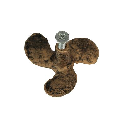 Set of 6 Gold Boat Propeller Drawer Pulls Nautical Charm for Cabinets