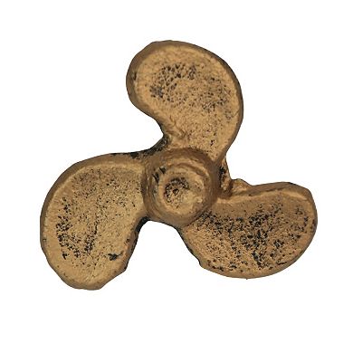 Set of 6 Gold Boat Propeller Drawer Pulls Nautical Charm for Cabinets