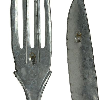 30 In Large Utensil Wall Art Decorative Knife Fork Farmhouse Kitchen Set of 2
