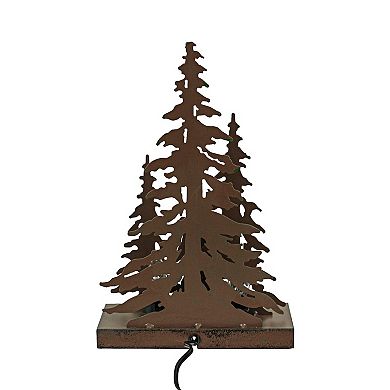 Rustic Metal Bigfoot Forest Stroll Accent Lamp Decorative Sasquatch Home Decor