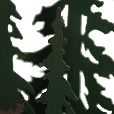 Rustic Metal Deer Forest Stroll Accent Lamp Decorative Woodland Cabin Home Decor