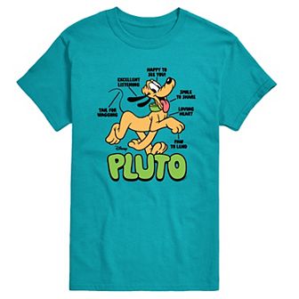 Men's Disney's Pluto Diagram Graphic Tee