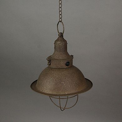 Antique Farmhouse LED Pendant Light Battery Operated Timer Hanging Accent Lamp