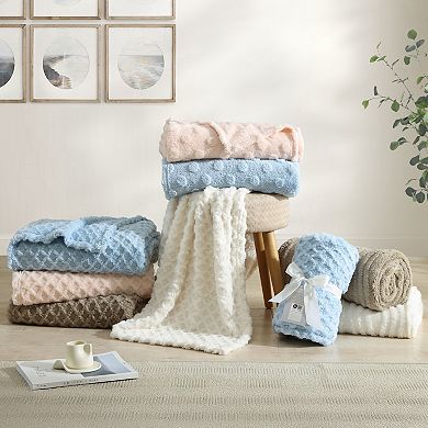 Swift Home Patterned Plush Throw Blanket