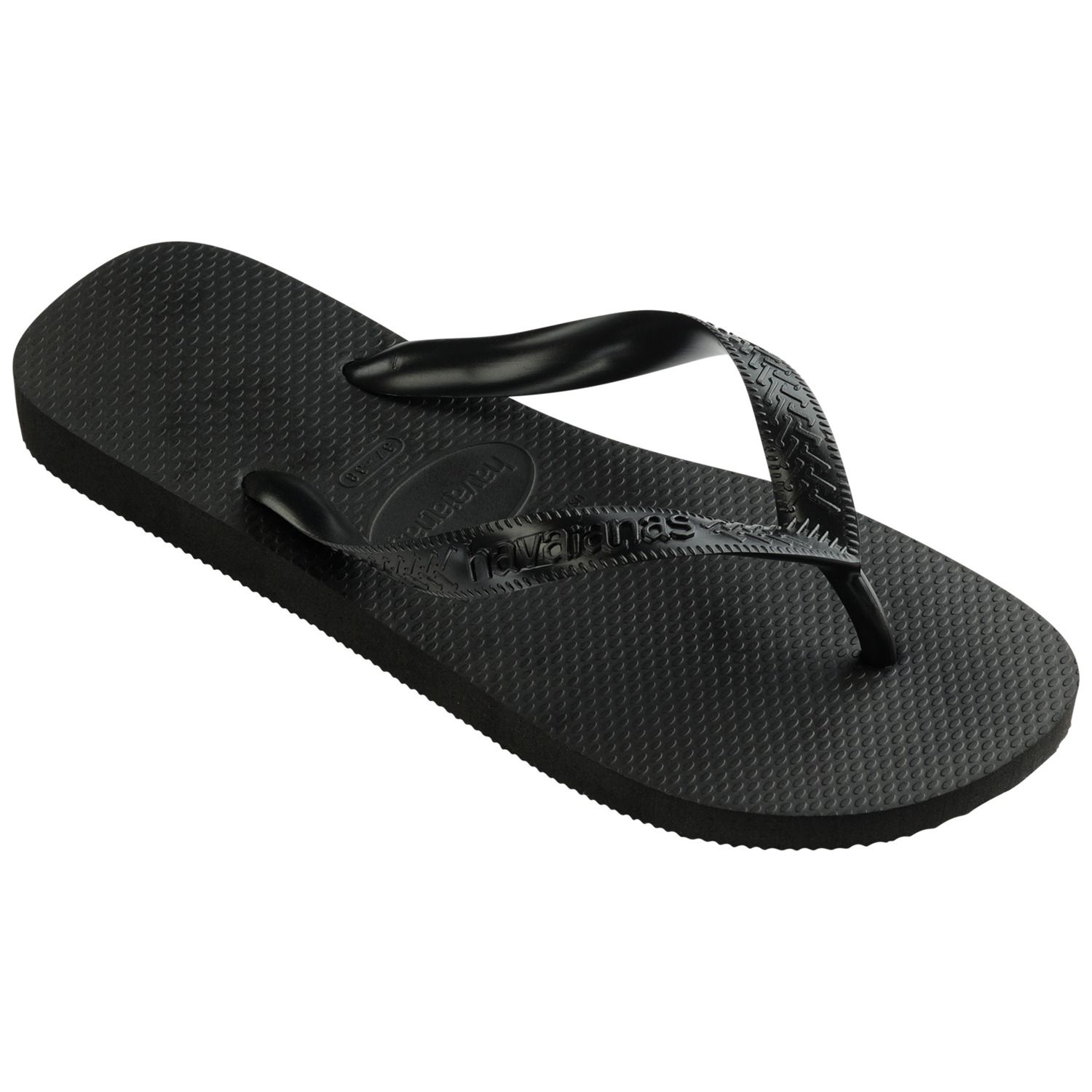 Мужские сандалии Havaianas Top Flip Flops, цвет: Чёрный