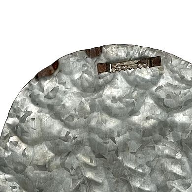 Galvanized Metal Rustic Angel Wings Wall Decor Set