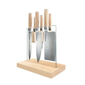 Cuisine::pro® Damashiro® EMPEROR Hikari Ash 7 pc knife block
