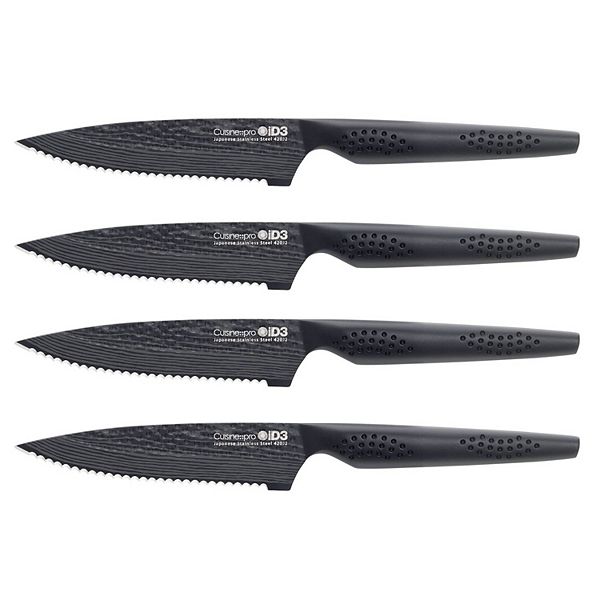 Cuisine::pro® iD3® BLACK SAMURAI 4-Piece Steak Knife Set