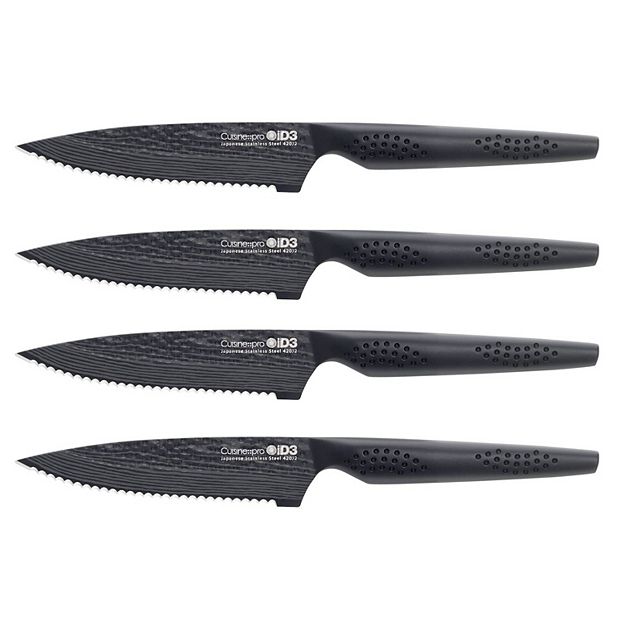 Cuisine::pro® iD3® BLACK SAMURAI 4-Piece Steak Knife Set