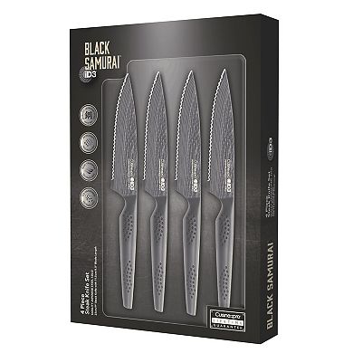 Cuisine::pro® iD3® BLACK SAMURAI 4-Piece Steak Knife Set