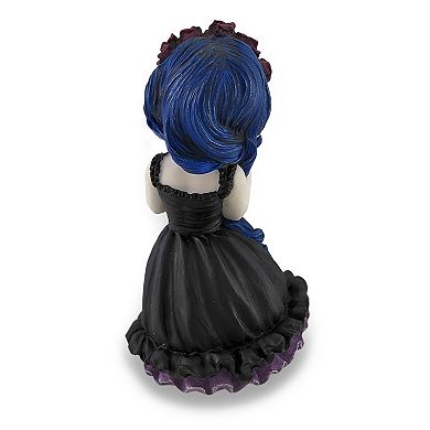 Cosplay Kids Mini Day of Dead Girl Holding Skull Statue