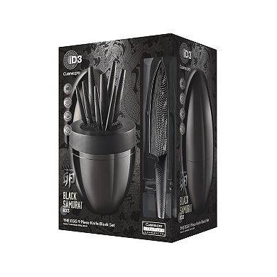 Cuisine::pro® iD3® BLACK SAMURAI The Egg 9-Piece Knife Block