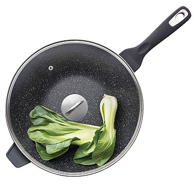 Cuisine::pro® GRANITE Wok with Lid 5.1 Qt.