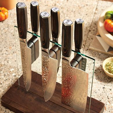 Cuisine::pro® Damashiro® EMPEROR 7-piece Hikari knife block