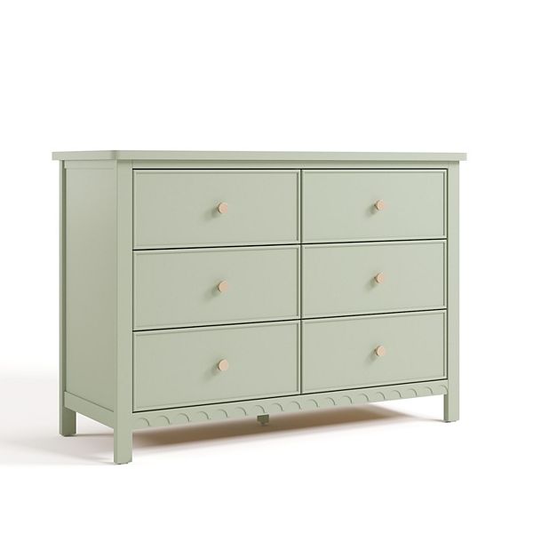 Graco Sasha 6 Drawer Dresser - Frosted Oat