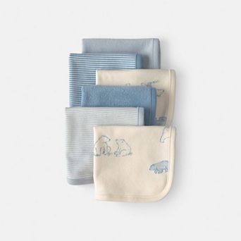Baby Carter's 6-Pack Bear Terry Washcloths