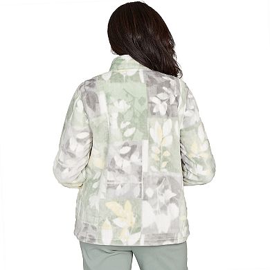 Women's Alfred Dunner Leaf Patchwork Cozy Jacket