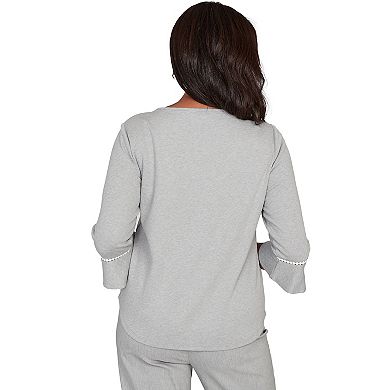 Women's Alfred Dunner Christmas Tree Embellished Knit Top