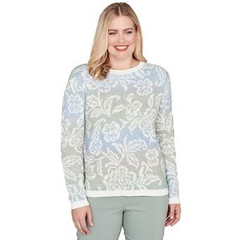 Women's Alfred Dunner Soft Paisley Ombre Sweater