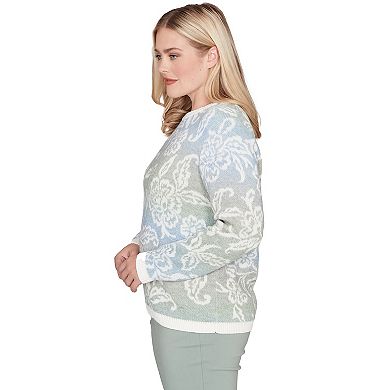 Women's Alfred Dunner Soft Paisley Ombre Sweater