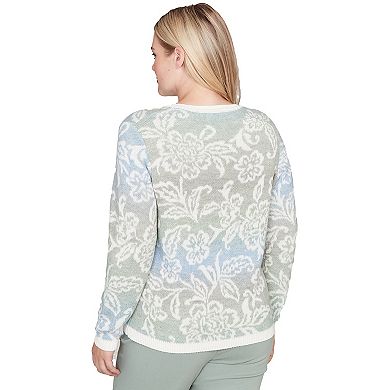 Women's Alfred Dunner Soft Paisley Ombre Sweater