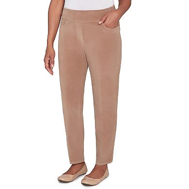Women’s Alfred Dunner Allure Fit Flat-Front Corduroy Pants