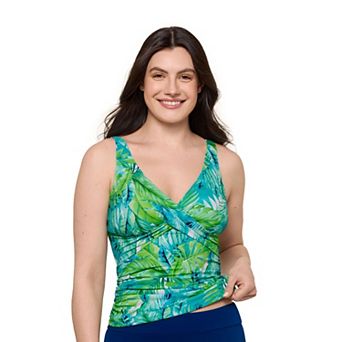Women's Bal Harbour Crossover Off-The-Shoulder Tankini Swim Top