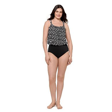 Women's Bal Harbour Blouson Fauxkini Abstract Swimdress
