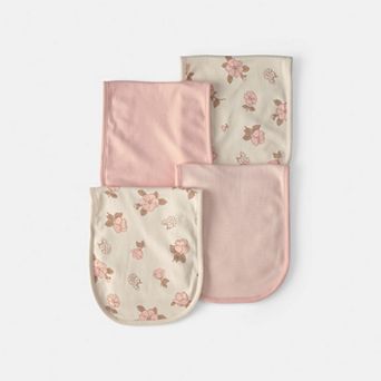 Baby Carter's 4-Pack Floral Burp Cloths
