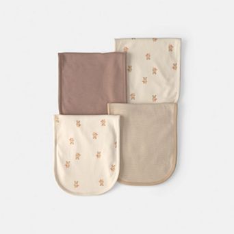 Baby Carter's 4-Pack Bear Burp Cloths