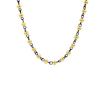 PRIMROSE Gold-Plated Hematite Necklace