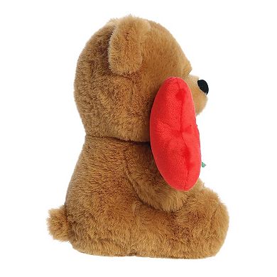 Aurora Small Caramel Heartwarming Stuffed Animal 8" Blossoming Love Bear Valentine
