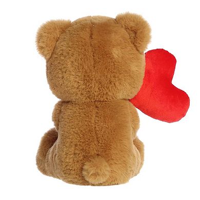 Aurora Small Caramel Heartwarming Stuffed Animal 8" Blossoming Love Bear Valentine