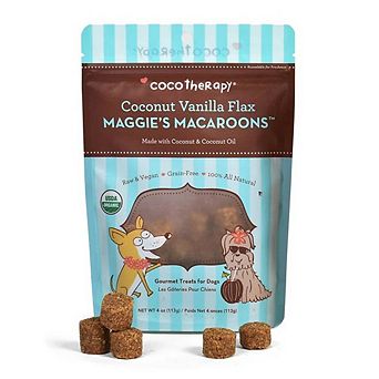Cocotherapy Maggie's Macaroons Gourmet Treats For Dogs, Coconut Vanilla