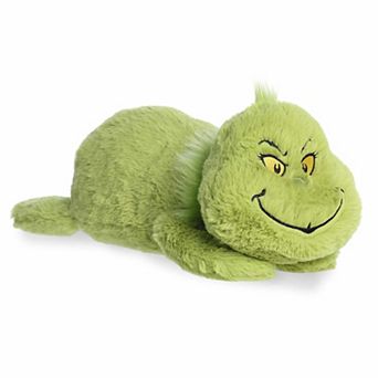 Aurora Large Green Whimsical Stuffed Animal Snoozles 18" Grinch Dr. Seuss