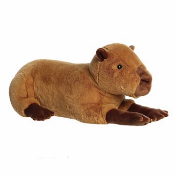 Aurora Large Brown Snuggly Stuffed Animal 26" Charlie Capybara Super Flopsie