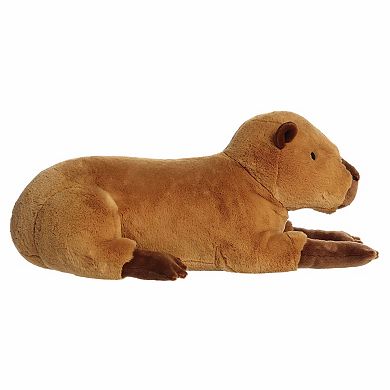 Aurora Large Brown Snuggly Stuffed Animal 26" Charlie Capybara Super Flopsie
