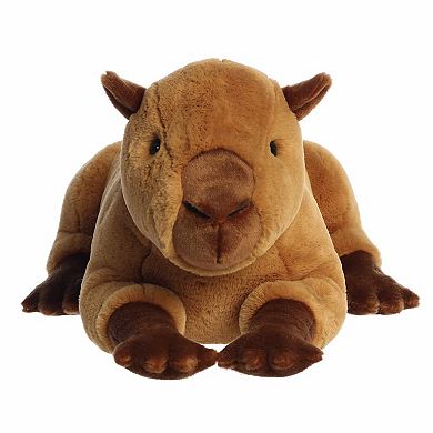 Aurora Large Brown Snuggly Stuffed Animal 26" Charlie Capybara Super Flopsie