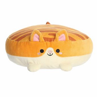 Aurora Medium Orange Squishy Stuffed Animal 12" Cassidy Cat Flapjacks