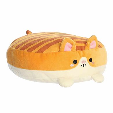 Aurora Medium Orange Squishy Stuffed Animal 12" Cassidy Cat Flapjacks