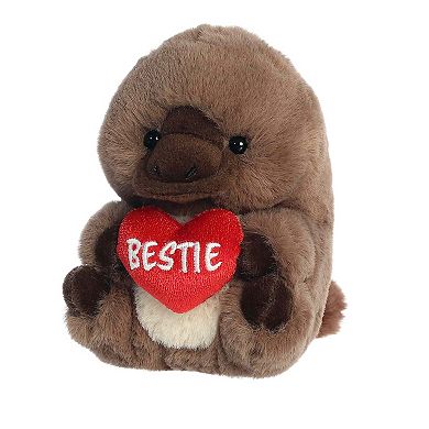 Aurora Mini Brown Playful Stuffed Animal 5" Bestie Platypus Rolly Pet