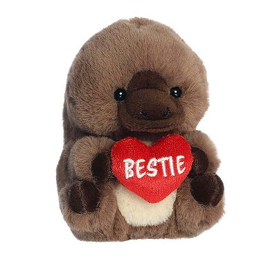 Aurora Mini Brown Playful Stuffed Animal 5" Bestie Platypus Rolly Pet