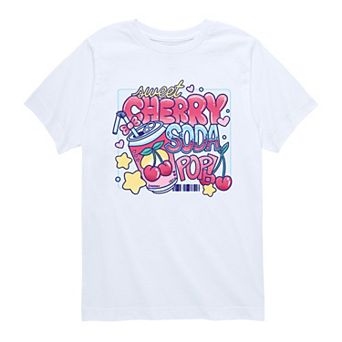 Boys 8-20 Sweet Cherry Soda Pop Kawaii Graphic Tee