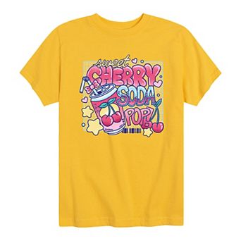 Boys 8-20 Sweet Cherry Soda Pop Kawaii Graphic Tee