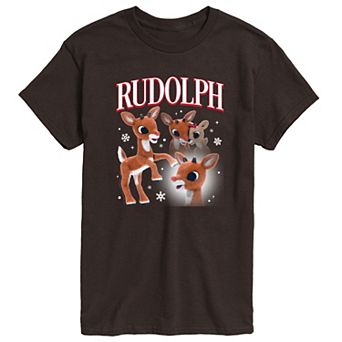 Men's Rudolph The Red-Nosed Reindeer Bootleg Graphic Tee