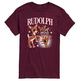 Men's Rudolph The Red-Nosed Reindeer Bootleg Graphic Tee